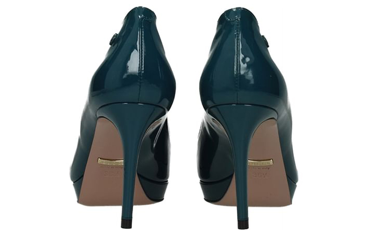Purchase (Women) Gucci Patent Leather High Heels 'Green' 388314-BNC00-3047