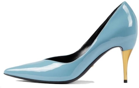 (W) グッチ ライトブルー パテント ハイヒール スリッポン 716687-AAA0P-4514 Buy (W) グッチ ライトブルー パテント ハイヒール スリッポン 716687-AAA0P-4514