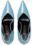 Shop (W) Gucci Tumit Tinggi Kulit Patent 'Slip-On Fesyen Biru Muda' 716687-AAA0P-4514