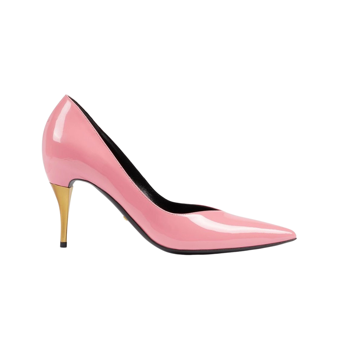 (Women) Gucci Patent Leather Mid-Heel Pump 'Pink' 716687-AAA0P-5809