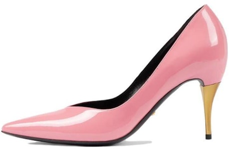 GUCCI古馳 漆皮 時尚套腳 細跟 中低跟鞋 女款 粉色 Buy GUCCI古馳 漆皮 時尚套腳 細跟 中低跟鞋 女款 粉色