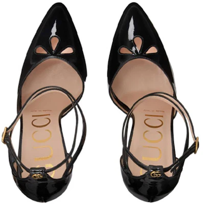 GUCCI 古馳 亮皮高跟鞋 女款 黑色 Shop GUCCI 古馳 亮皮高跟鞋 女款 黑色