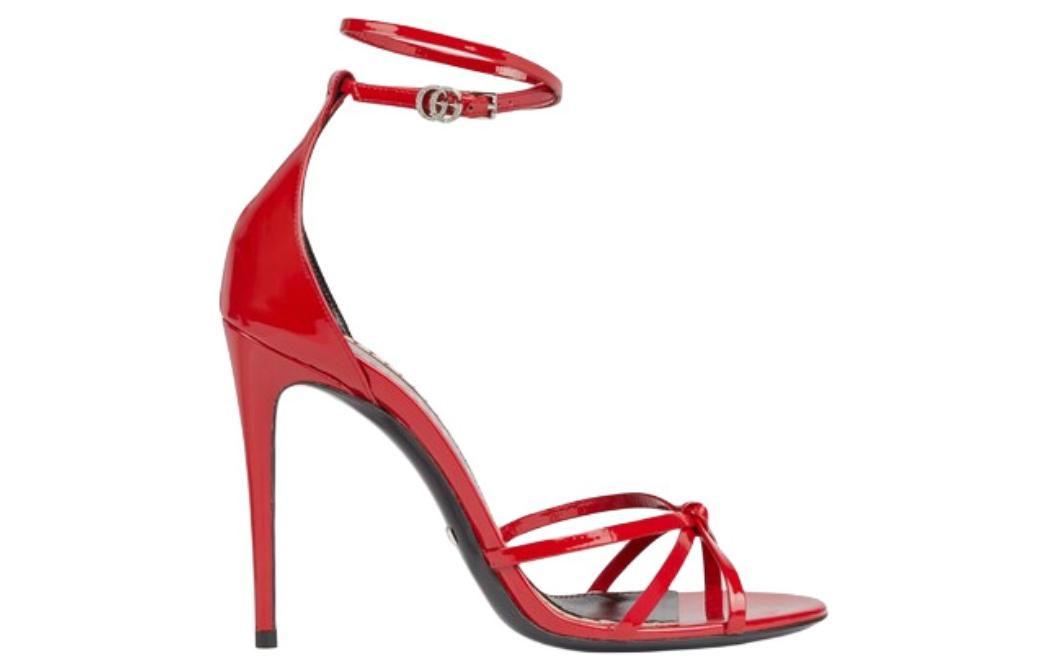 Order (W) グッチ 赤 エナメル サンダル (Gucci Aka Enamel Sandaru) 748867-AAA0P-6401