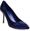 Order (W) Gucci Tacones Altos de Charol Azul de Corte Bajo Simple 388314-BNC00-4228