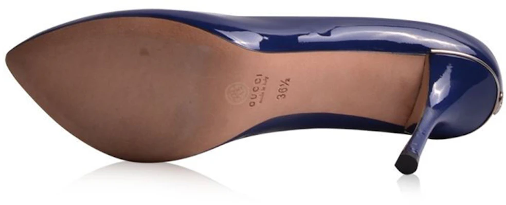 (W) Gucci Tacones Altos de Charol Azul de Corte Bajo Simple 388314-BNC00-4228 Purchase (W) Gucci Tacones Altos de Charol Azul de Corte Bajo Simple 388314-BNC00-4228