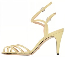 (Women) Gucci Patent Leather Woven High Heels 'Nude' 538189-BNC00-9526 (Women) Gucci Patent Leather Woven High Heels 'Nude' 538189-BNC00-9526
