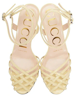 (Women) Gucci Patent Leather Woven High Heels 'Nude' 538189-BNC00-9526 Order (Women) Gucci Patent Leather Woven High Heels 'Nude' 538189-BNC00-9526