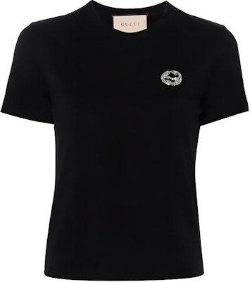 (W) Camiseta Negra Gucci Estampada de Manga Corta SS24 748287-XJGDK-1043 Buy (W) Camiseta Negra Gucci Estampada de Manga Corta SS24 748287-XJGDK-1043