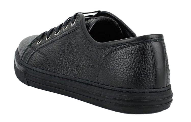 (W) Gucci Pebbled Nappa Leather Low Top 'Black' 圖 4