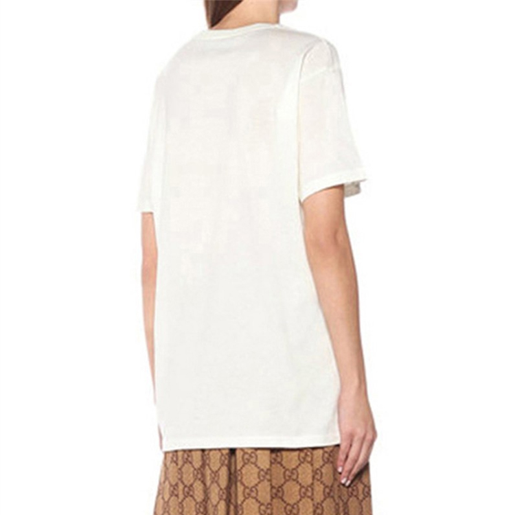(Women) GUCCI Pineapple Print Loose T-Shirt Light Beige Gift 520 615044-XJCRE-9095 圖 6