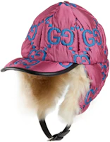 Lookbook (W) GUCCI 粉色毛帽 字母刺繡保暖棉帽 727458-4HAXV-8777