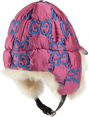 (Women) GUCCI Pink Beanie with Letter Embroidery and Warm Cotton. 727458-4HAXV-8777 Shop (Women) GUCCI Pink Beanie with Letter Embroidery and Warm Cotton. 727458-4HAXV-8777