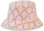 Lookbook (Women) GUCCI Pink Cotton Bucket Hat with Animal Print 7369604HAX28472
