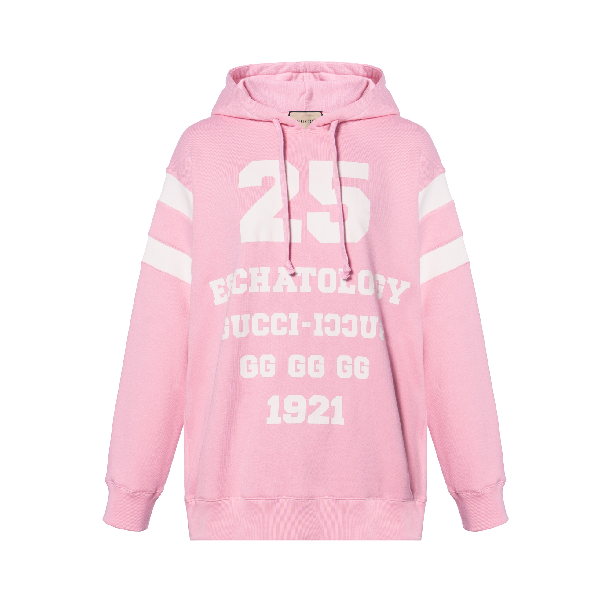 (Women) Gucci Pink Hoodie with Logo Print 660282-XJDJD-5904