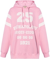 (Women) Gucci Pink Hoodie with Logo Print 660282-XJDJD-5904 (Women) Gucci Pink Hoodie with Logo Print 660282-XJDJD-5904