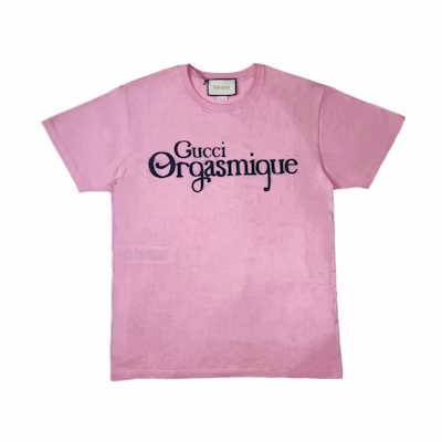 (Women) Gucci Pink Letter Print T-Shirt SS22 615044-XJCKZ-5594