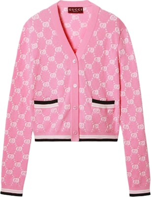 (W) Cárdigan Tejido Gucci Rosa Lido con Logo, Cuello en V y Botones. 788767-XKD1R-5841 Buy (W) Cárdigan Tejido Gucci Rosa Lido con Logo, Cuello en V y Botones. 788767-XKD1R-5841