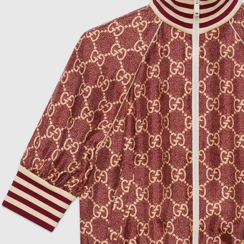 (Women) GUCCI Pink Striped Print Silk Jacket 644588-XJCL5-5281 圖 7