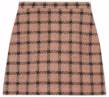 (Women) Gucci Pink Tweed A-Line Skirt with Gold & Silver Threads 677554-ZAHD6-5150 (Women) Gucci Pink Tweed A-Line Skirt with Gold & Silver Threads 677554-ZAHD6-5150