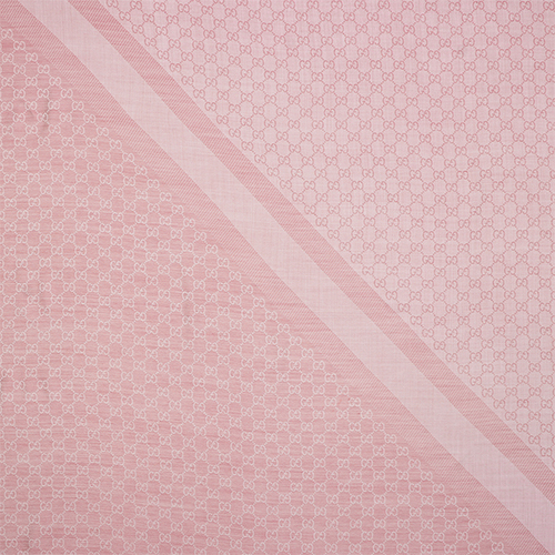 (Women) GUCCI Pink Wool Tassel Scarf Vintage Monogram Collection 281942-3G704-6978 圖 4