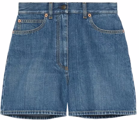 (W) GUCCI Seluar Pendek Denim Biru Horsebit. 681287-XDBP5-4447 Order (W) GUCCI Seluar Pendek Denim Biru Horsebit. 681287-XDBP5-4447