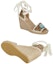 Details for (W) Gucci GG Espadrille dengan Patch Beige Putih 737511-FABOR-9741