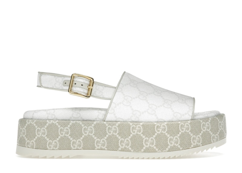 (Women) Gucci Platform GG Sandal 'White Beige' 701153-96G60-9061