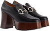 Shop (W) Gucci Platform Horsebit Loafer Hitam Coklat 715138-C9D00-1000