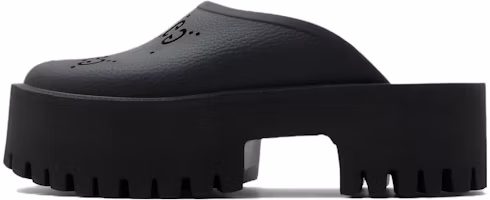 (Women) Gucci Platform Perforated G Sandal 'Black' 663577-JFB00-1000 (Women) Gucci Platform Perforated G Sandal 'Black' 663577-JFB00-1000