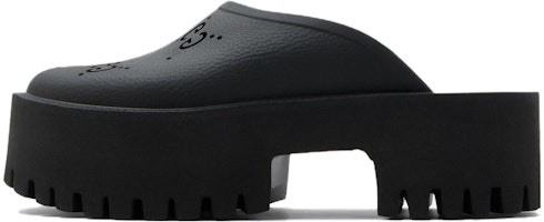 (Women) Gucci Platform Perforated G Sandal 'Black' 663577-JFB00-1000 (Women) Gucci Platform Perforated G Sandal 'Black' 663577-JFB00-1000