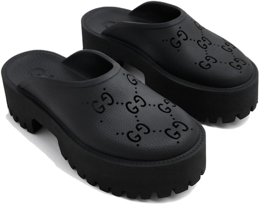 (Women) Gucci Platform Perforated G Sandal 'Black' 663577-JFB00-1000 Shop (Women) Gucci Platform Perforated G Sandal 'Black' 663577-JFB00-1000