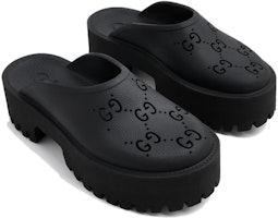 (W) 古驰黑色G字雕孔厚底凉鞋 663577-JFB00-1000 Shop (W) 古驰黑色G字雕孔厚底凉鞋 663577-JFB00-1000