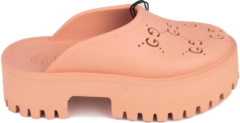 (W) Gucci Sandal Bertapak Platform 'Peachy Chic' Berlubang G 663577-JFB00-6707 Order (W) Gucci Sandal Bertapak Platform 'Peachy Chic' Berlubang G 663577-JFB00-6707