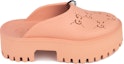 Order (W) Gucci Sandal Bertapak Platform 'Peachy Chic' Berlubang G 663577-JFB00-6707