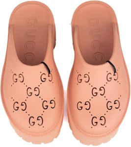 (W) Gucci Platform Perforated G Sandal 'Peachy Chic' Wanita 663577-JFB00-6707 Lookbook (W) Gucci Platform Perforated G Sandal 'Peachy Chic' Wanita 663577-JFB00-6707