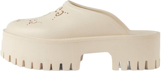 (W) Sandal Gucci Platform Perforated G 'Karet Putih' 663577-JFB00-9022 Buy (W) Sandal Gucci Platform Perforated G 'Karet Putih' 663577-JFB00-9022
