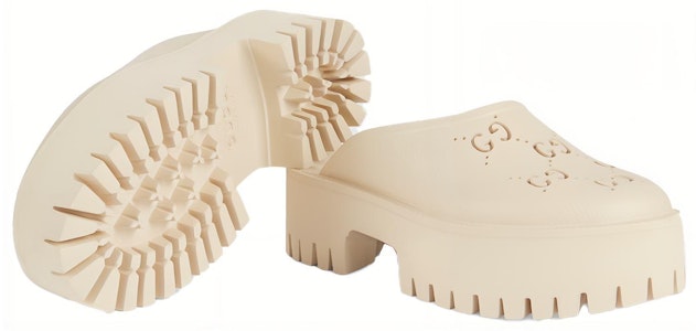 (W) Sandal Gucci Platform Perforated G 'Karet Putih' 663577-JFB00-9022 Sizing (W) Sandal Gucci Platform Perforated G 'Karet Putih' 663577-JFB00-9022