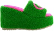 Order (Women) Gucci Platform Slide 'Green Fashion' 673663-D0L00-3520