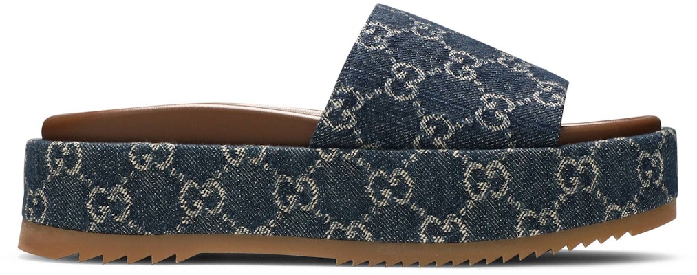 (Women) Gucci Platform Slide Sandal 'Allover GG Denim' 623212-2KQ00-4402 Buy (Women) Gucci Platform Slide Sandal 'Allover GG Denim' 623212-2KQ00-4402
