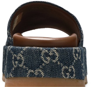 GUCCI古馳 丹寧 GG 時尚涼拖 女款 藍棕色 Sizing GUCCI古馳 丹寧 GG 時尚涼拖 女款 藍棕色