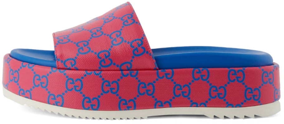 (Women) Gucci GG Platform Sandal 'Fuchsia Blue' 734913-FABJF-5614 Buy (Women) Gucci GG Platform Sandal 'Fuchsia Blue' 734913-FABJF-5614