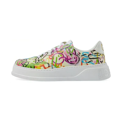 (W) Gucci Platform Trainer 'Year of the Rabbit - Graffiti Print'