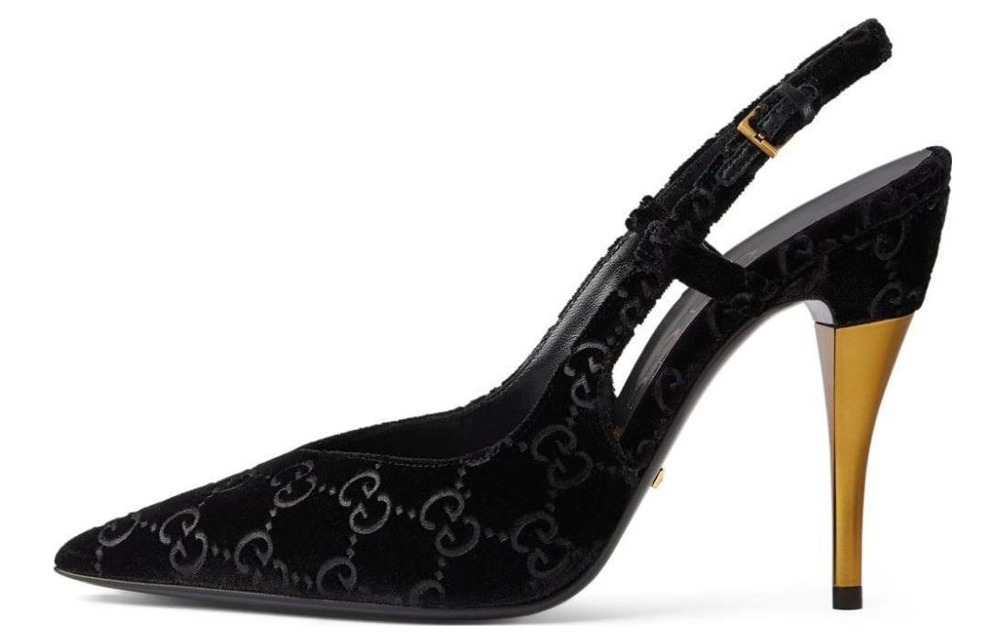 (Women) Gucci Pointed-Toe High Heel Pumps 'Black Comfort' 762383-FACMA-1000