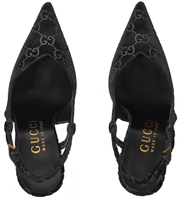 (W) Gucci 黑色舒适尖头高跟鞋 762383-FACMA-1000 Lookbook (W) Gucci 黑色舒适尖头高跟鞋 762383-FACMA-1000