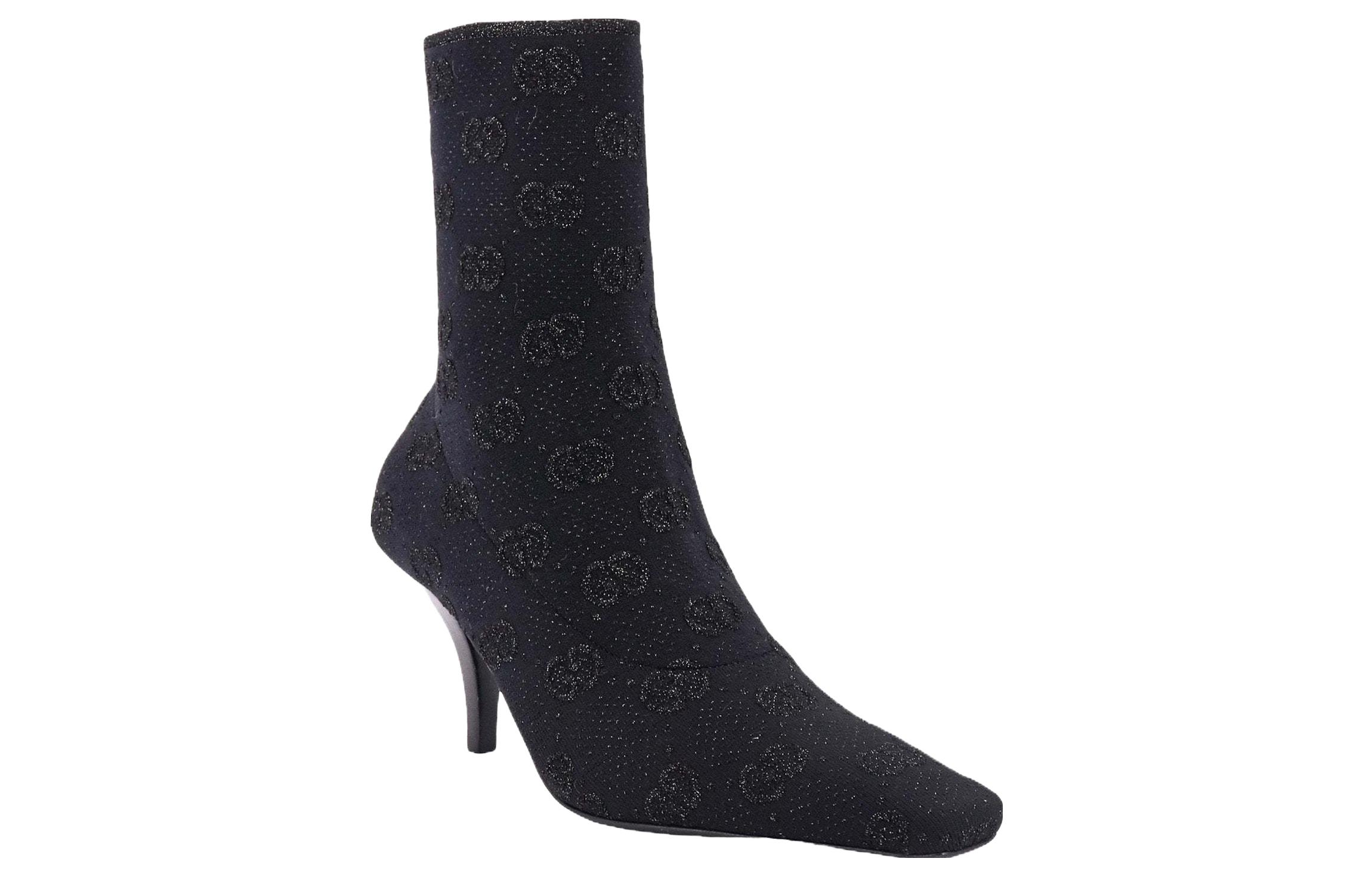 Order (W) Gucci Boot Tumit Tinggi Hujung Runcing 'Hitam' 718378-FACFM-8720