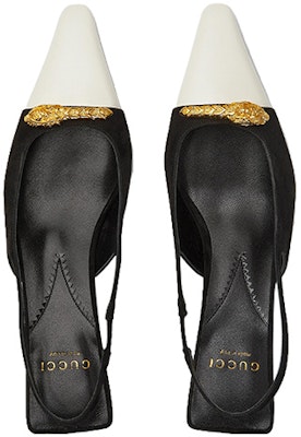(W) Sandal Gucci Tumit Tinggi Bertali 'Hitam Putih' 768113-C9D50-9066 Lookbook (W) Sandal Gucci Tumit Tinggi Bertali 'Hitam Putih' 768113-C9D50-9066