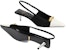 (W) Sandal Gucci Tumit Tinggi Bertali 'Hitam Putih' 768113-C9D50-9066