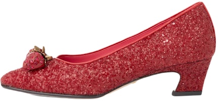 (Women) Gucci Pointed Toe Slip-On 'Thick Heel Red' 746387-FAB1E-6445 (Women) Gucci Pointed Toe Slip-On 'Thick Heel Red' 746387-FAB1E-6445