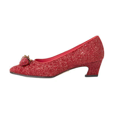 (W) Gucci Pointed Toe Slip-On 'Thick Heel Red'