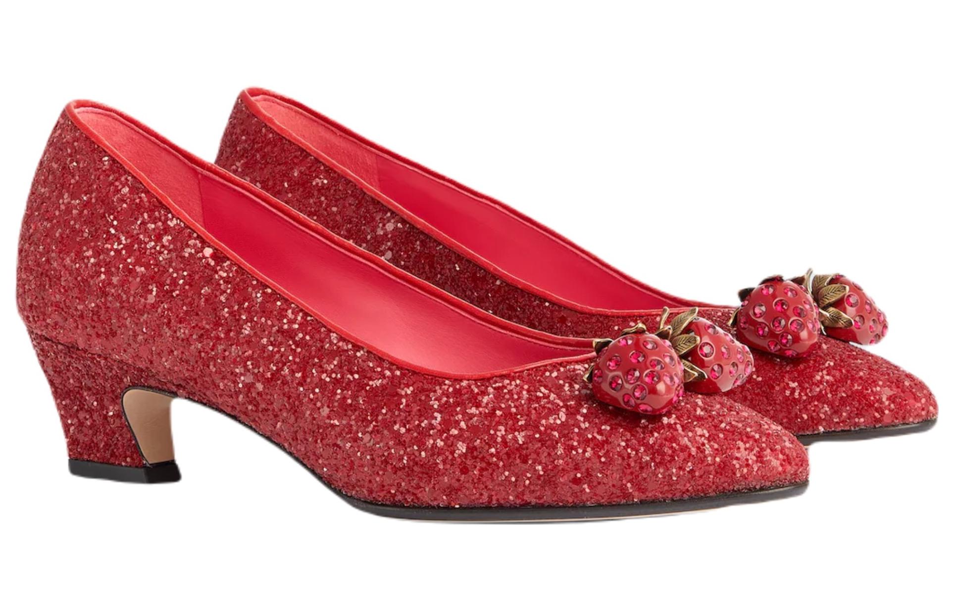 Lookbook (W) Gucci尖头平底鞋‘厚跟红’ 746387-FAB1E-6445